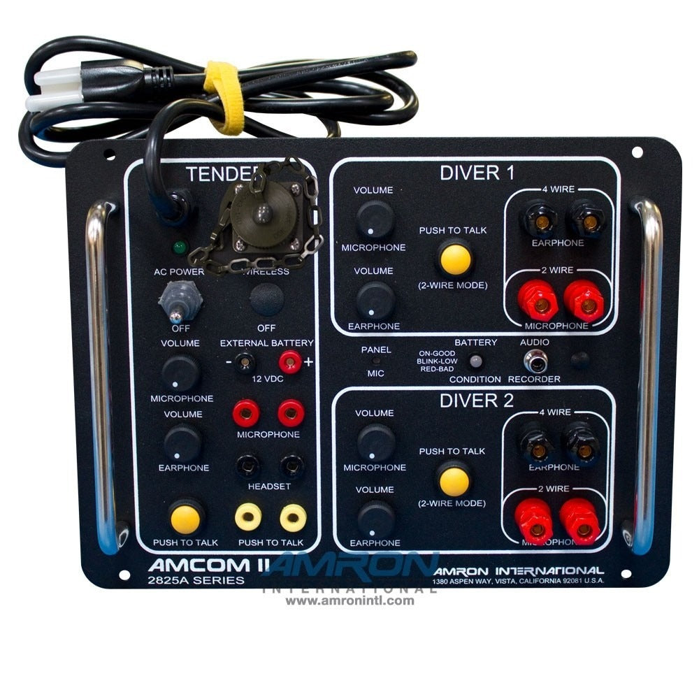 AMCOM II 2825A-07 Two-Diver Panel-Mount Communicator Replacement for the 8211 Series Compact Two-Diver Surface Command Units
