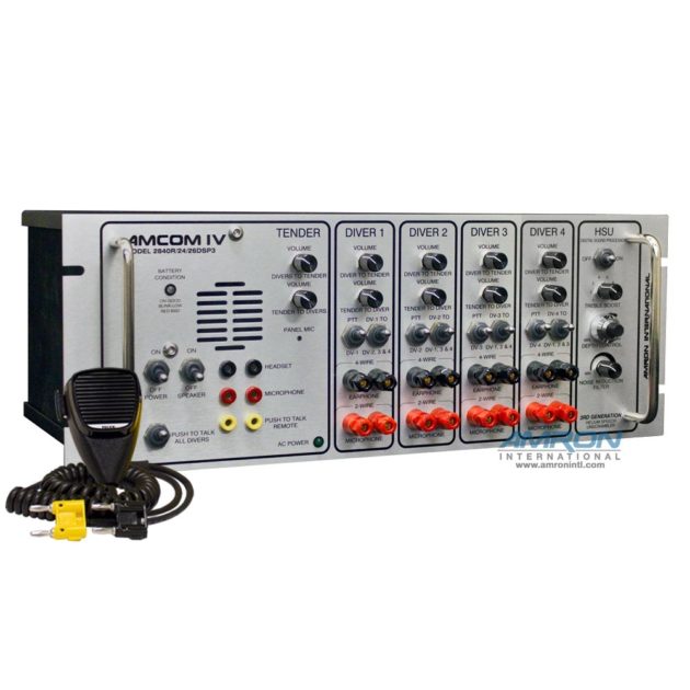 AMCOM IV 2840R-02 Four-Diver Rack Mount Communicator with DSP3 Helium Speech Unscrambler