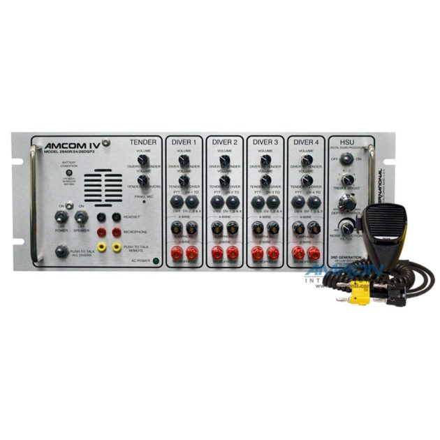 AMCOM IV 2840R-02 Four-Diver Rack Mount Communicator with DSP3 Helium Speech Unscrambler - Image 7
