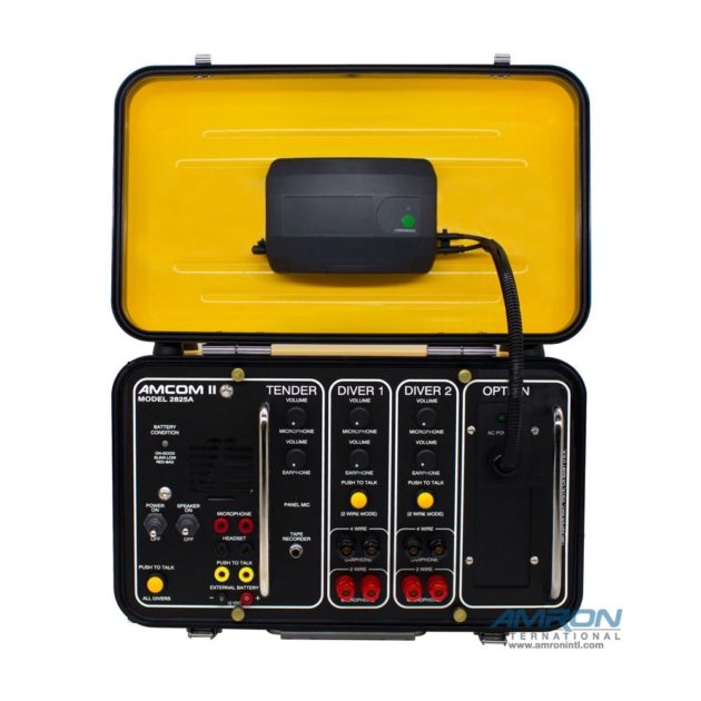 AMCOM II 2825A-13 Two-Diver Portable with 28B Wireless Tender Kit, Outdoor AC Power Module and International Locking Power Cord